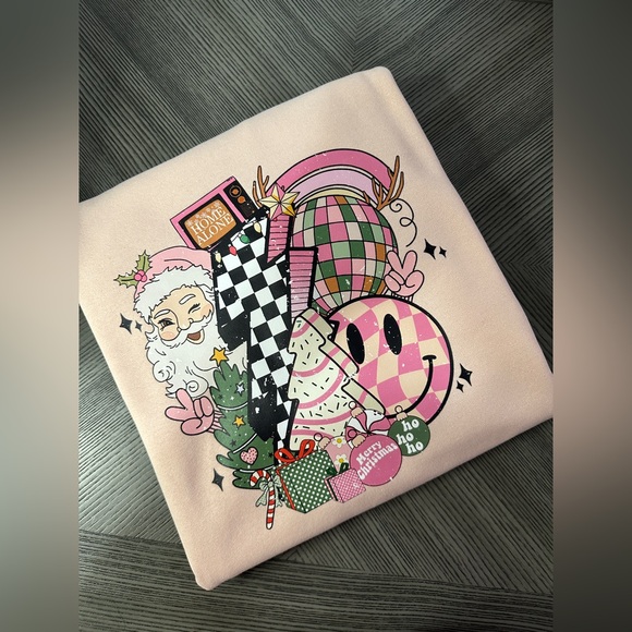 New Blush Christmas Crewneck - Picture 2 of 4